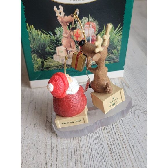 Hallmark 1995 fishing for fun ornament Xmas clip-on - Picture 5 of 8